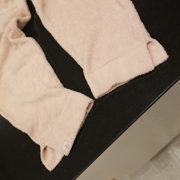 💕BAREFOOT DREAMS💕 CozyChic Lite Drawstring Jogger Pants ~ Blush Pink M NWOT - Picture 5 of 7